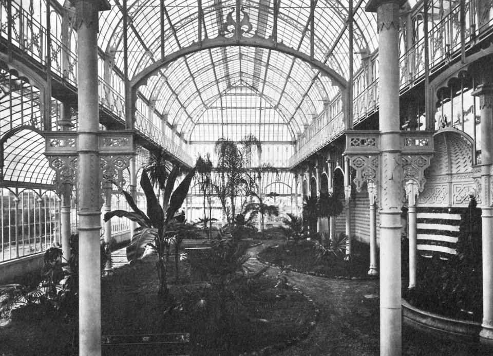 Gebrüder Alinari - Das Treibhaus der Gärtnergesellschaft in Florenz (Zeno Fotografie)