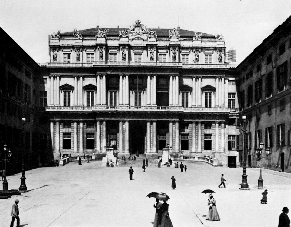 Gebrüder Alinari - Der Herzogplatz in Genua (Zeno Fotografie)