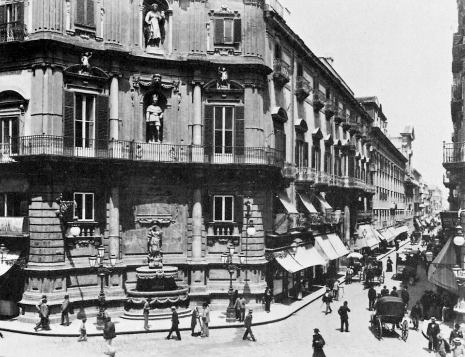 Gebrüder Alinari - Der Vigliena Platz in Palermo (Zeno Fotografie)