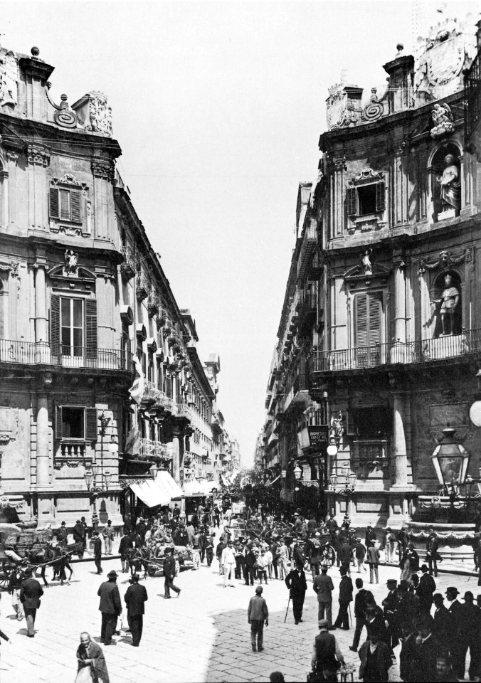 Gebrüder Alinari - Die Via Maqueda in Palermo (Zeno Fotografie)