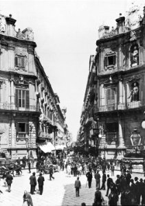 Gebrüder Alinari - Die Via Maqueda in Palermo (Zeno Fotografie)