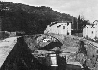 Gebrüder Alinari - Brücke bei Badia bei Florenz (Zeno Fotografie)