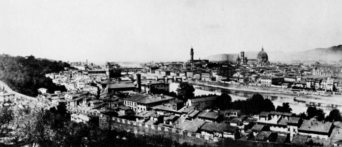 Gebrüder Alinari - Blick auf Florenz vom Michelangeloplatz aus betrachtet (Zeno Fotografie)