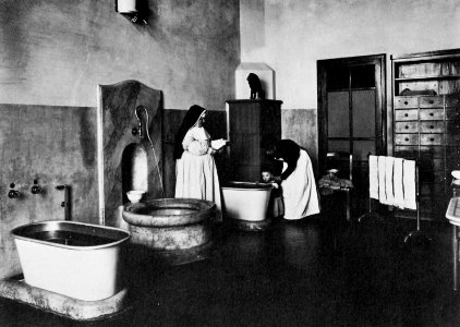 Gebrüder Alinari - Das Bad in einer Anstalt (Zeno Fotografie)