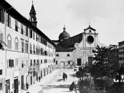 Gebrüder Alinari - Der Santa Trinita Platz (Zeno Fotografie) photo