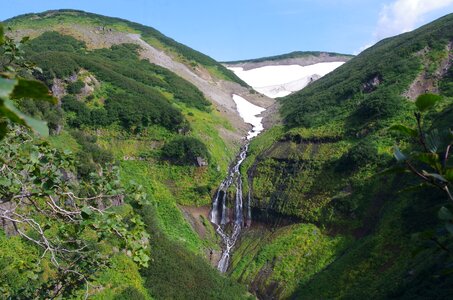 Mountain stream mountains landscape photo