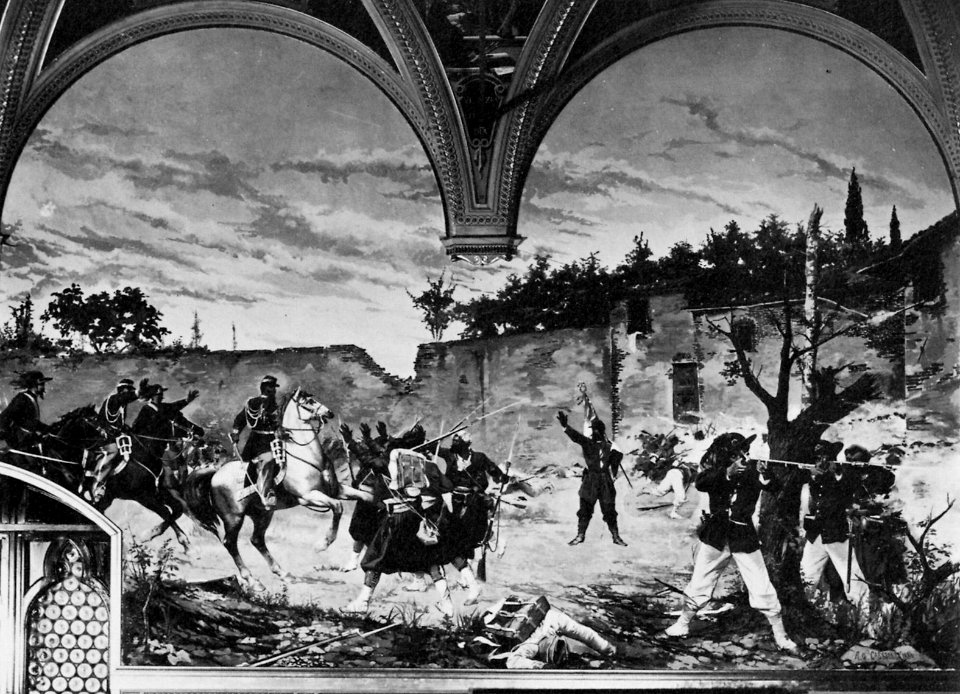 Gebrüder Alinari - Freske von Amos Cassioli in Siena (Zeno Fotografie)