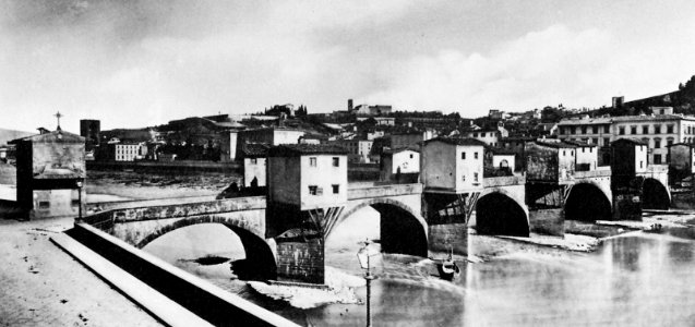 Gebrüder Alinari - Ponte Rubaconte, heute Ponte alle Grazie (Zeno Fotografie)