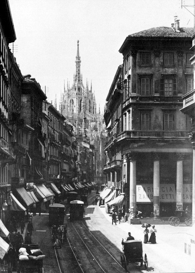 Gebrüder Alinari - Vittorio Emanuele Weg in Milano (Zeno Fotografie)