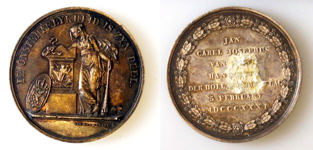 Gedenkpenning Van Speyk, 5 februari 1831, objectnr 1288