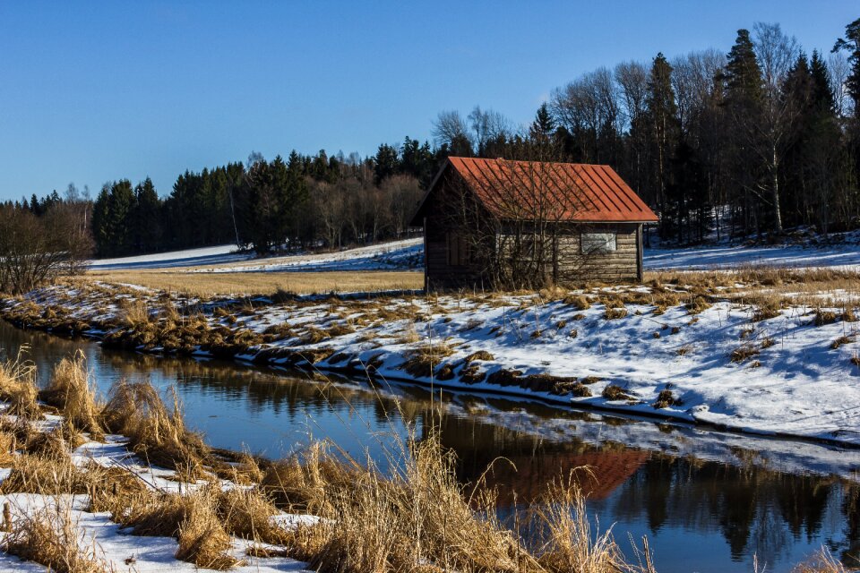 Cottage countryside old building