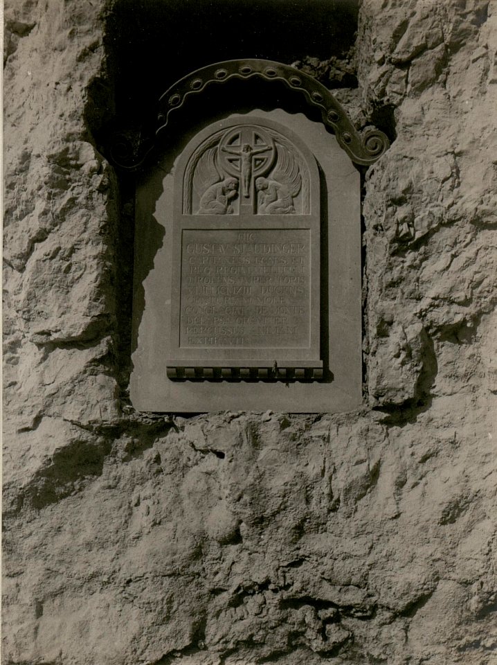 Gedenkstein für Gustav Staudinger bei Pergine. (BildID 15515316)