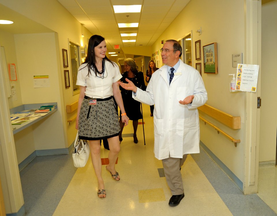 Geena Davis walks with Dr. John Gallin (26429787593)