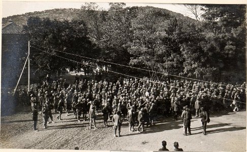 Gefangene Italiener aus der XI.Isonzoschlacht in Sesana.20.8.17. (BildID 15599100)