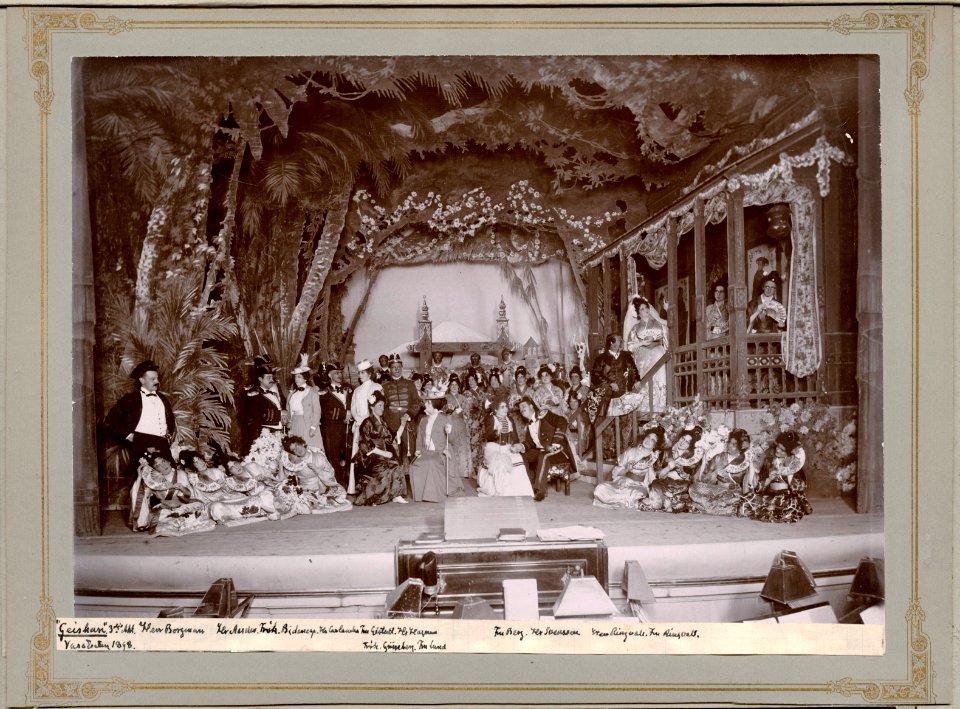 Geishan, Vasateatern 1898. Föreställningsbild - SMV - H11 017