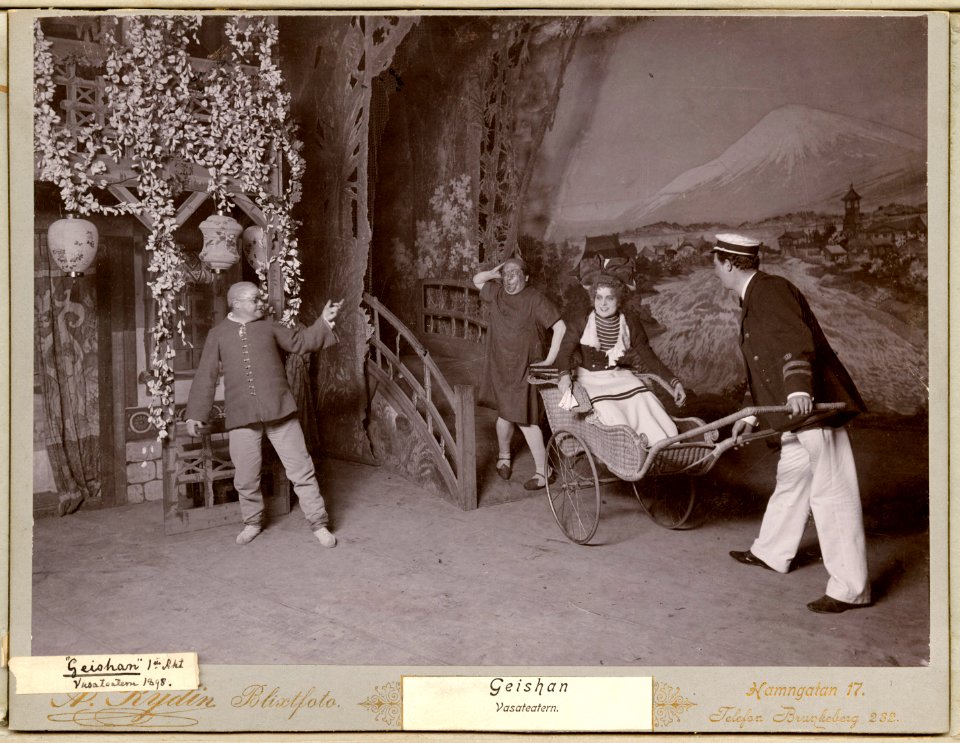 Geishan, Vasateatern 1898. Föreställningsbild - SMV - H11 015