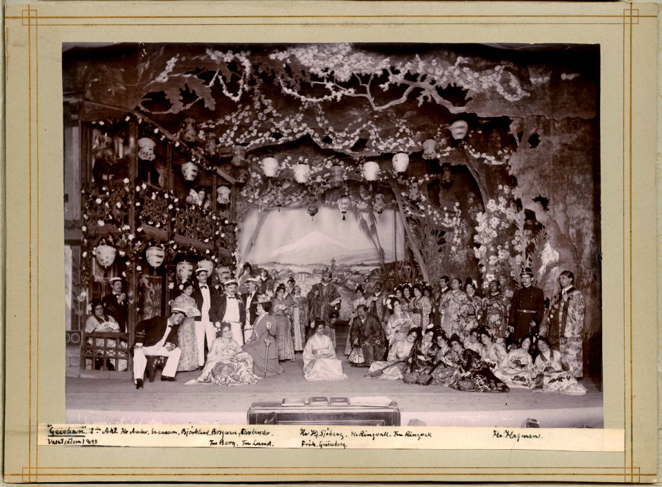 Geishan, Vasateatern 1898. Föreställningsbild - SMV - H11 016