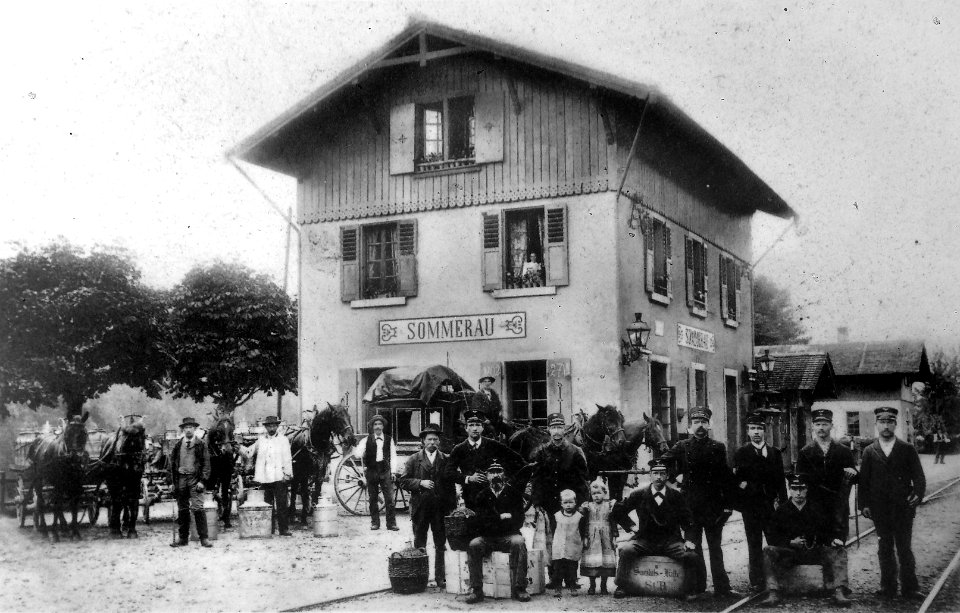 Gelterkindens Südbahnhof Sommerau im Jahre 1902