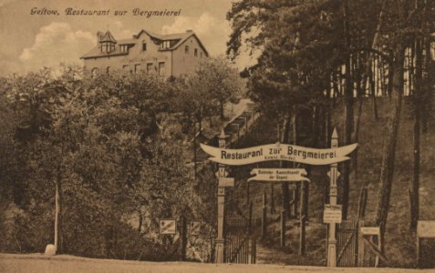 Geltow, Brandenburg - Restaurant Zur Bergmeierei (Zeno Ansichtskarten)