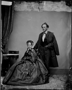 Gen. (and Sen.) James H. Lane, Kansas, and wife - NARA - 529244
