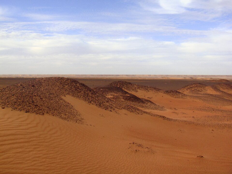 Landscape sky sahara