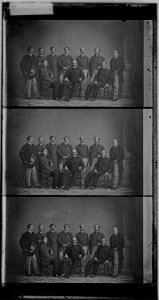 Gen. Ambrose E. Burnside and staff of nine - NARA - 529731