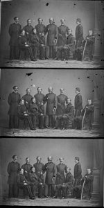 Gen. Ambrose E. Burnside and staff of nine - NARA - 529672
