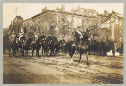Gen. Chaffee and staff in Inaugural parade LCCN2013650859