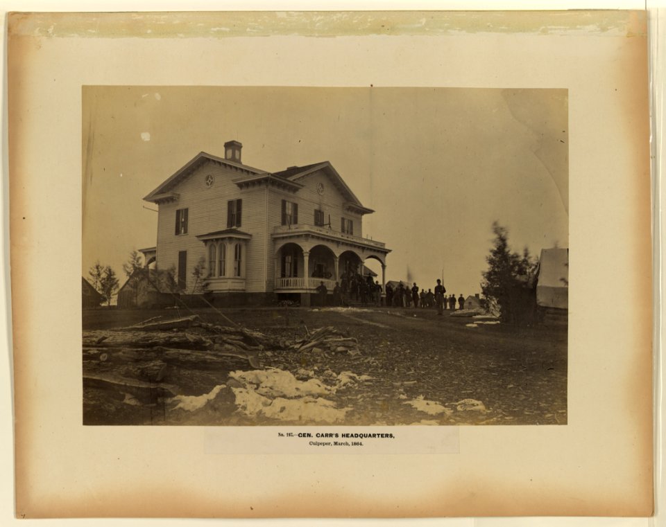 Gen. Carr's headquarters, Culpeper, March 1864 LCCN90709027