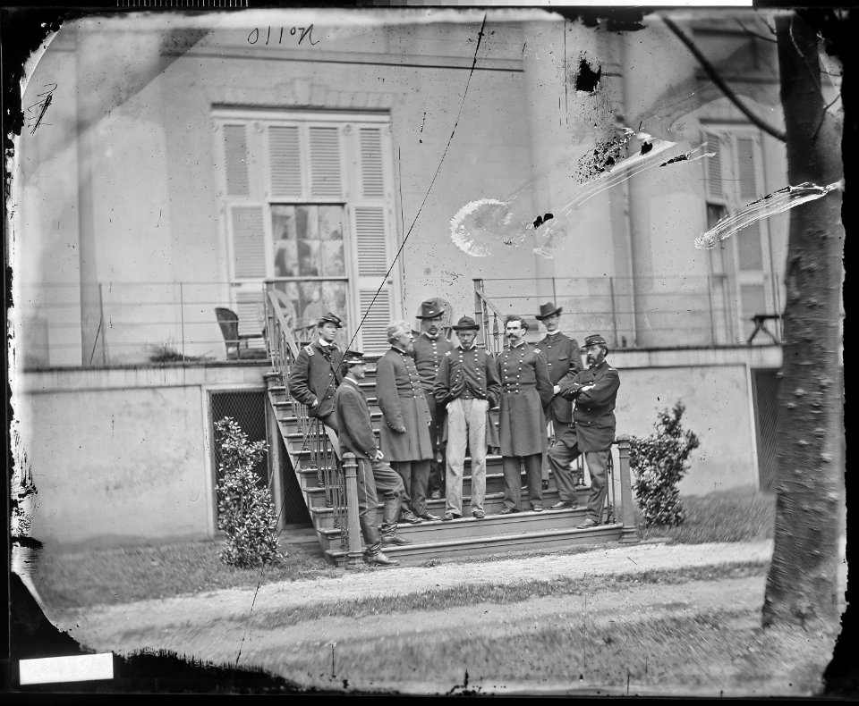 Gen. Edward O.C. Ord and staff of seven (4209438630)