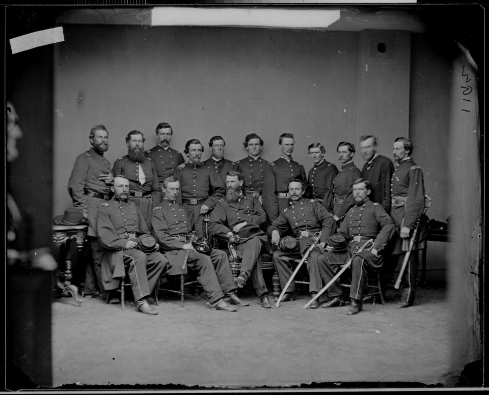 Gen. Francis Preston Blair, Jr. and staff of fifteen - NARA - 529258
