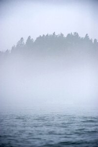 Sea beach fog photo