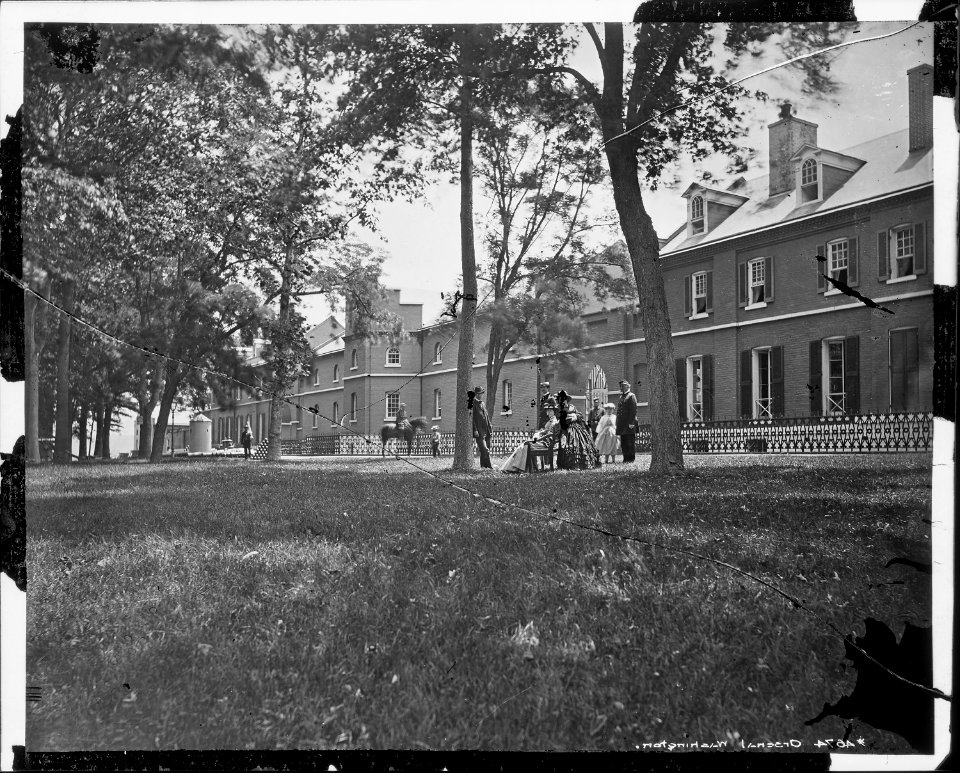 Gen. George D. Ramsay, Mrs. George D. Ramsay, Miss Ramsay. Edward N. Stebbins, M.S.K. Ordance Department - NARA - 528796