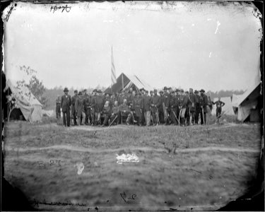 Gen. George G. Meade and staff of thirty-four - NARA - 524445