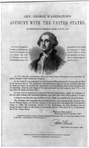 Gen. George Washington's Account with the United States, as written by himself, from 1775 to 1783 LCCN2001701476