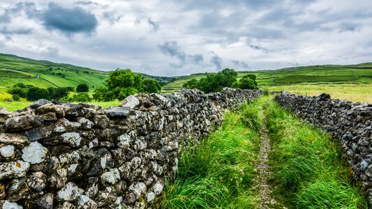 Nature landscape rock wall