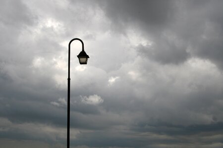 Alone silhouette weather photo