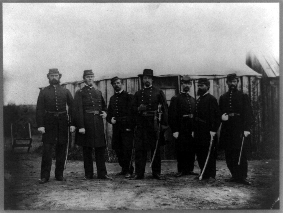 Gen. Henry S. Gansevoort and staff, Prospect Hill, Va. (near Wash., D.C.) LCCN96519635