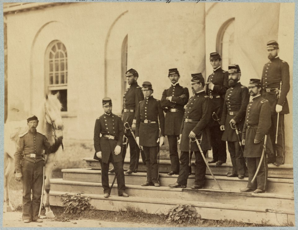 Gen. Irvin McDowell and staff at Arlington House, Va LCCN2013647711