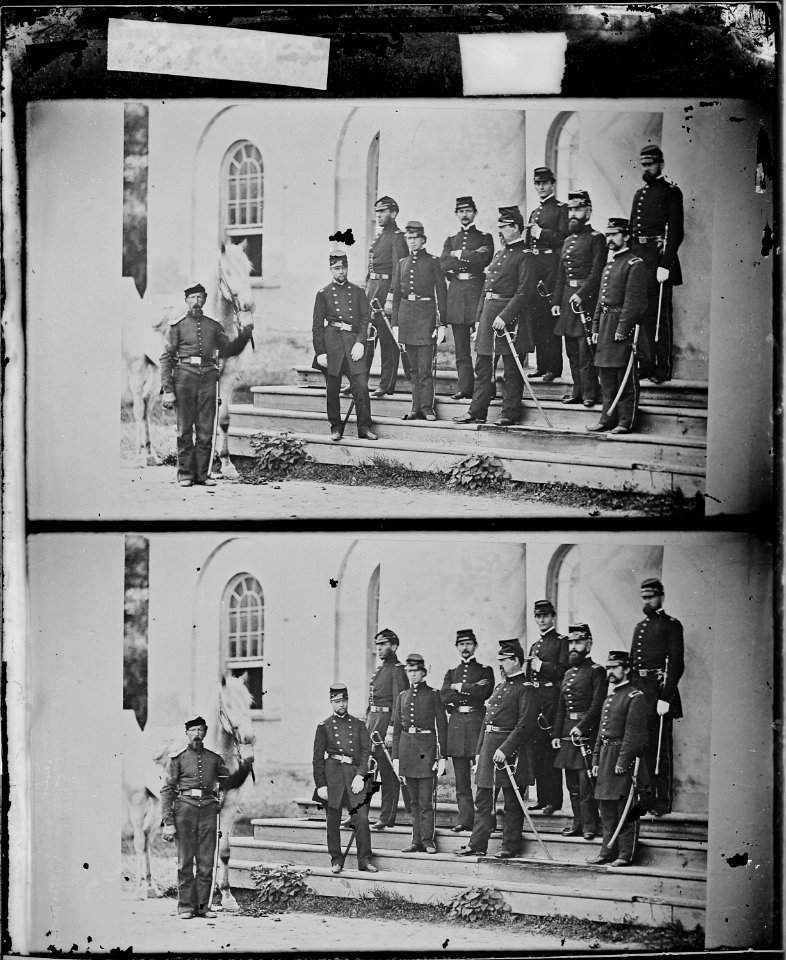 Gen. Irvin McDowell and staff of eight - NARA - 530318