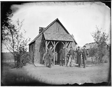 Gen. James P. McIvor and staff of five - NARA - 524646