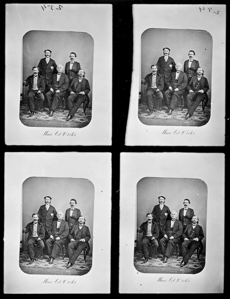 Gen. John B. Magruder, C.S.A., Gen. Sterling Price, C.S.A., Gen. Cadmus M. Wilcox, Gen. Thomas C. Huidman, Gen.... - NARA - 526343