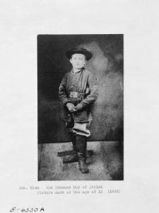Gen. John Clem, the drummer boy of Shiloh. Picture made at the age of 12 (1863). - NARA - 530397