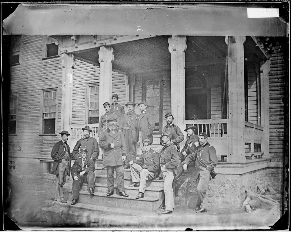 Gen. John Sedgwick and staff of twelve - NARA - 528989