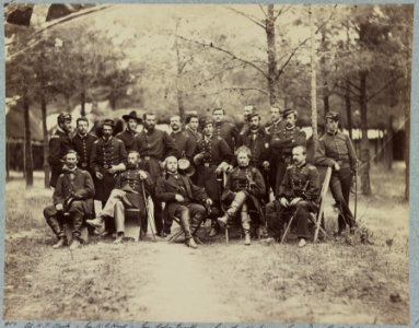 Gen. Joseph Hooker and staff, Falmouth, Va., June 1863 LCCN2013647701