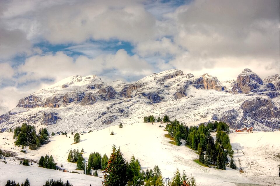 South tyrol alpine alpine panorama photo