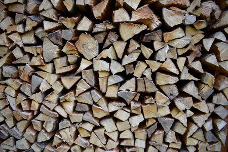 Cut wood wood wood columns photo