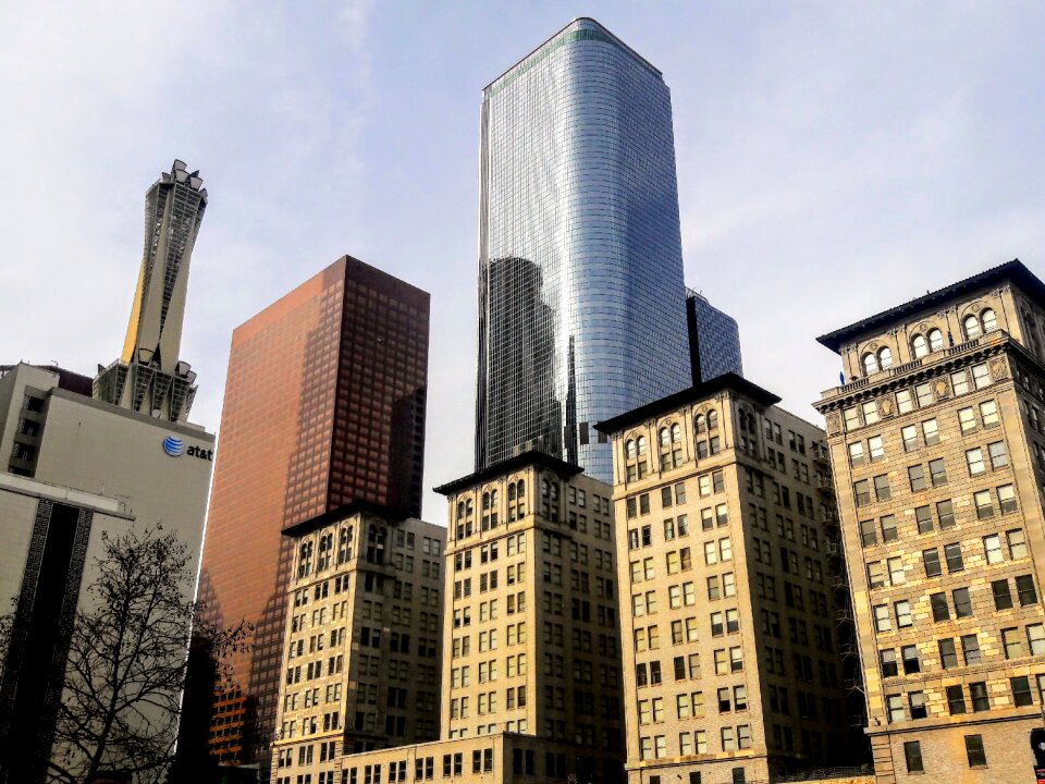 Skyscrapers big city urban