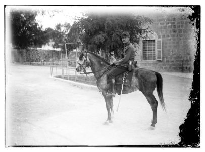 Gen. mil. (i.e., general military)- officer in Am. (i.e., American) Colony yard LOC matpc.08124