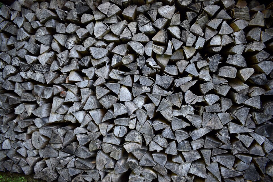 Background ripped firewood timber